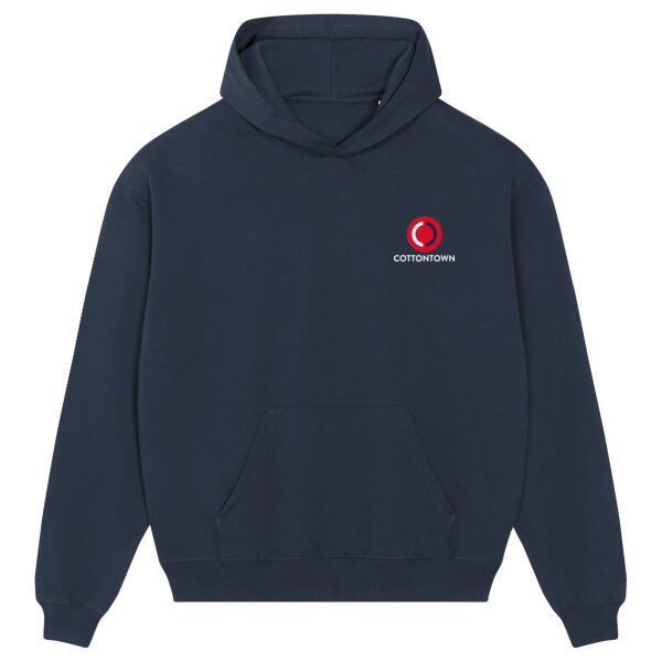 Navy unisex hooded top Thumbnail