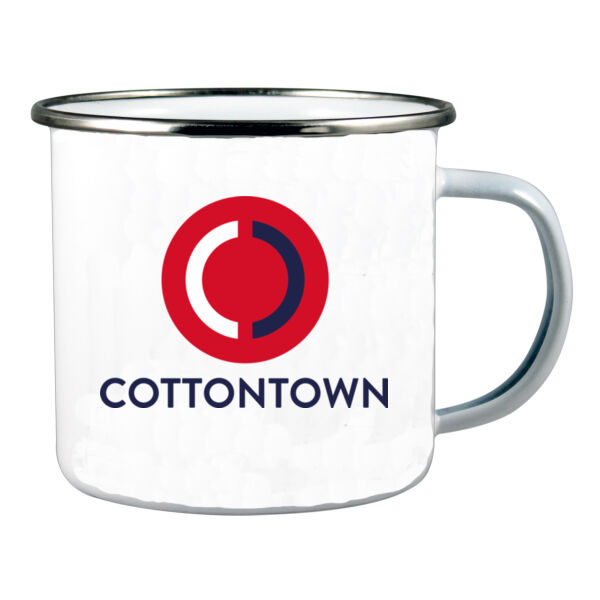 White enamelled mug Thumbnail